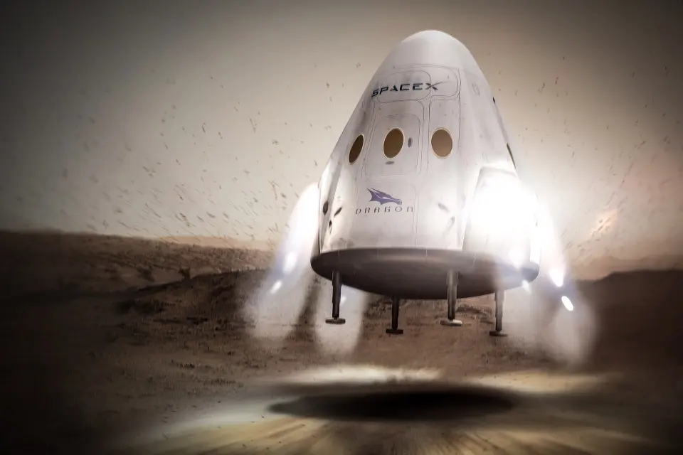 Image of SpaceX Red Dragon.